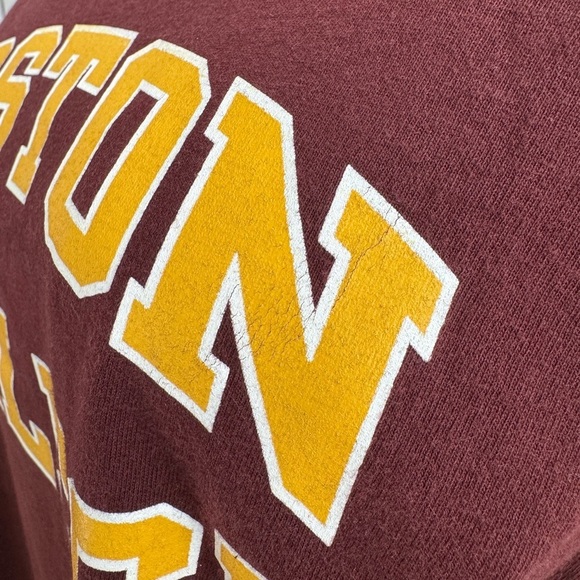 Champion Vintage Boston College Maroon Gold Long Sleeve Tee Shirt Size Large - Picture 4 of 9